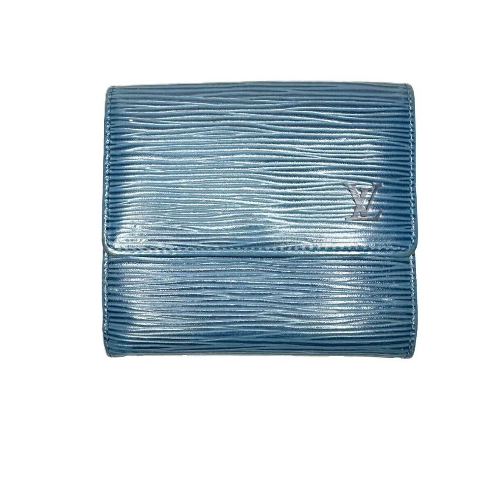 Vintage Louis Vuitton Blue Epi Leather Trifold Wallet